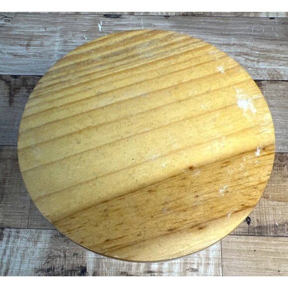 Ceramic Jar With Floral & Bird Design Wooden Tall Decorative Jar - Picture 4 of 7